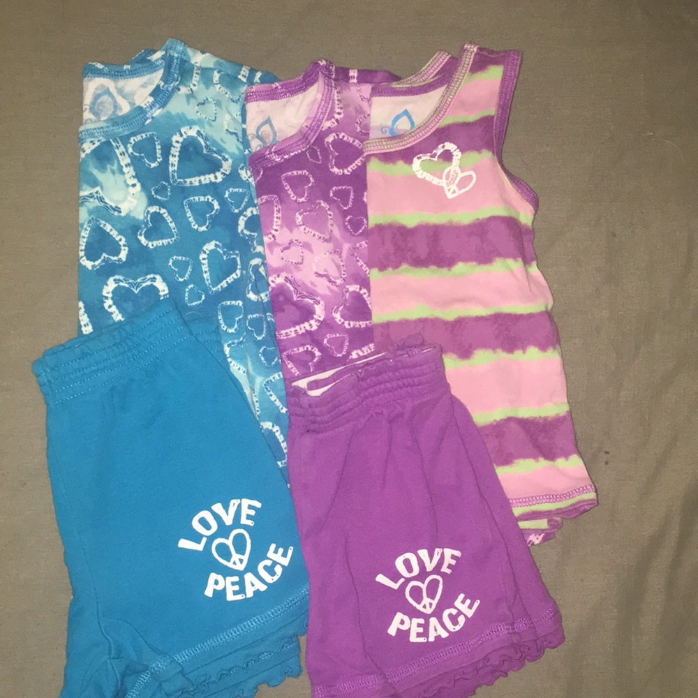 Toddler Girls Tops and Shorts Sets